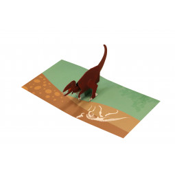 Pop-upkort Tyrannosaurus